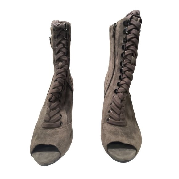 Sam Edelman “Belmont” Suede Ankle Boot Woman's Size 9 Ankle Lace Up Heel Zip New - Picture 16 of 16